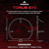 Mission Torus 270 - Dartboard Lighting - USB-C