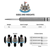 Newcastle United FC - Official Licensed - Steel Tip Darts - Tungsten - 24g