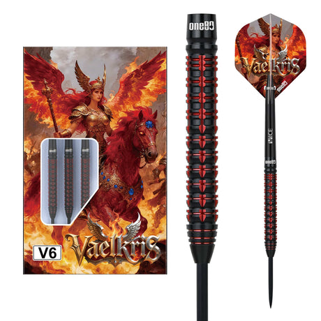 One80 Vaelkris Darts - Steel Tip - 90% Tungsten - V06