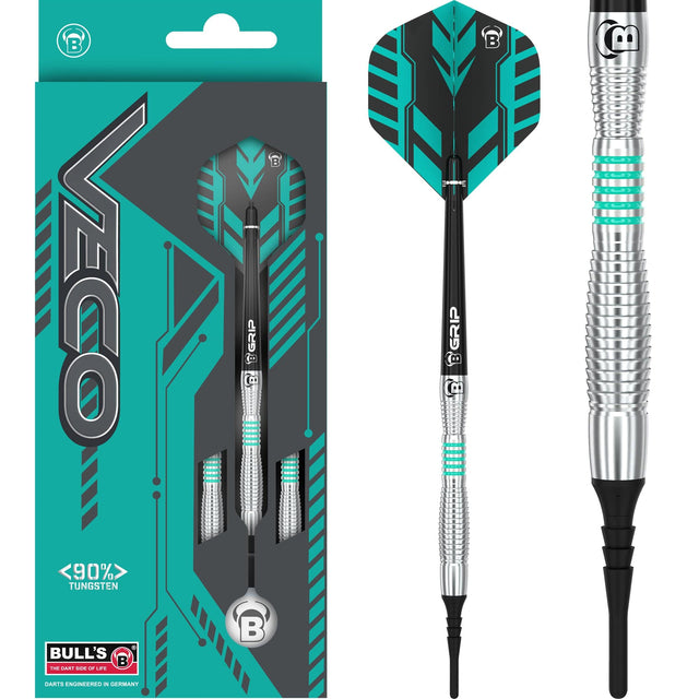 BULL'S Veco Darts - Soft Tip - 90% Tungsten - V1 - 18g