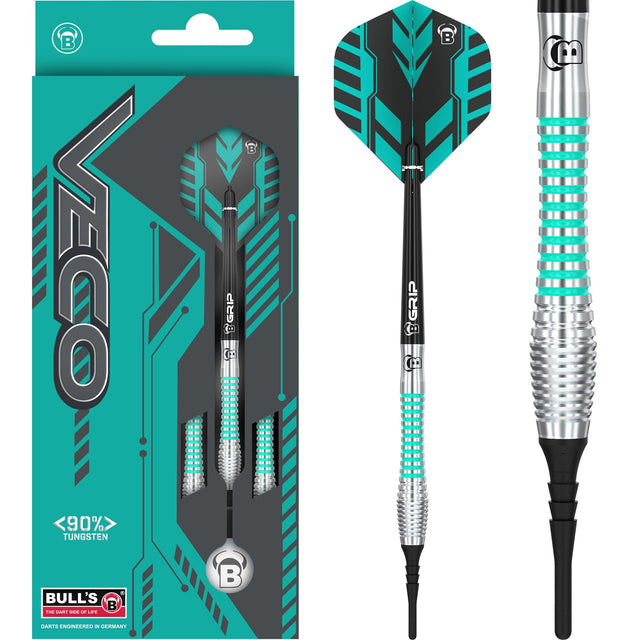 BULL'S Veco Darts - Soft Tip - 90% Tungsten - V2 - 18g