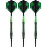 Mission Venom Darts - Soft Tip - 90% Tungsten - Black & Green Electro