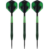 Mission Venom Darts - Steel Tip - 90% Tungsten - Black & Green Electro