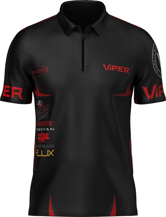Viper Dart Shirt - Logo - Black & Red