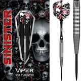 Viper Sinister Darts - Steel Tip - 95% - Sandblasted - S1 - Shark Grip 22g