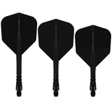 Mission Force 90 Vortex - Moulded Flight & Shaft - Standard No6 Black / Short