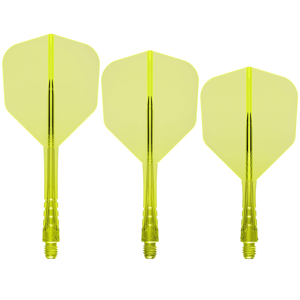 Mission Force 90 Vortex - Moulded Flight & Shaft - Standard No6 Clear Neon Yellow / Short