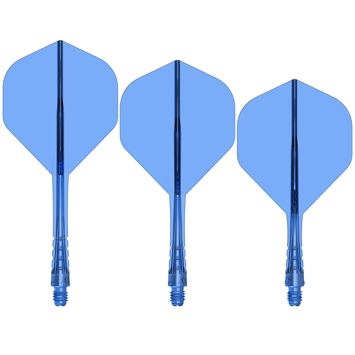 Mission Force 90 Vortex - Moulded Flight & Shaft - Standard No2 Clear Blue / Short