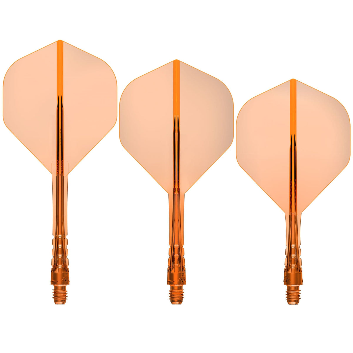 Mission Force 90 Vortex - Moulded Flight & Shaft - Standard No2 Clear Neon Orange / Short