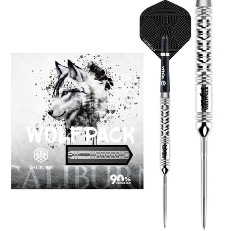 Caliburn Wolfpack Darts - Steel Tip - 90% Tungsten - W1 - 23g