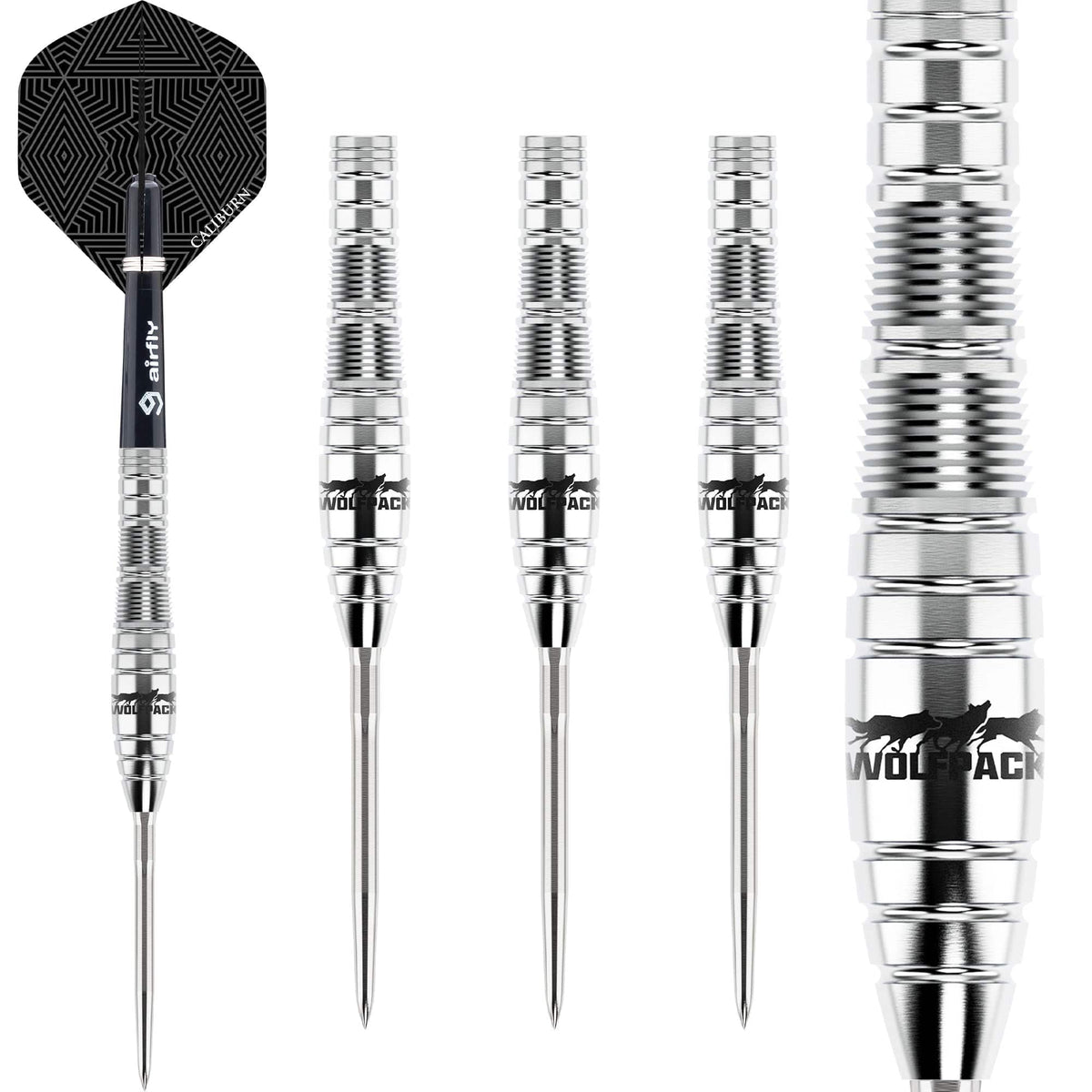 Caliburn Wolfpack Darts - Steel Tip - 90% Tungsten - W2 - 22g