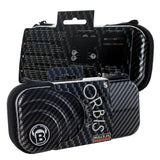 BULL'S Orbis Dart Case - Strong ABS Material - HS - S - Carbon - Grey