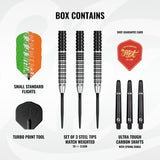 Shot Pro Series Turbo Darts - Steel Tip - 90% Tungsten - Willie O Connor - Magpie