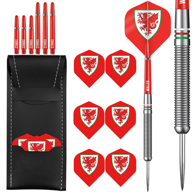 Wales FA - Darts - Steel Tip Tungsten - Official Licensed - Welsh Cymru