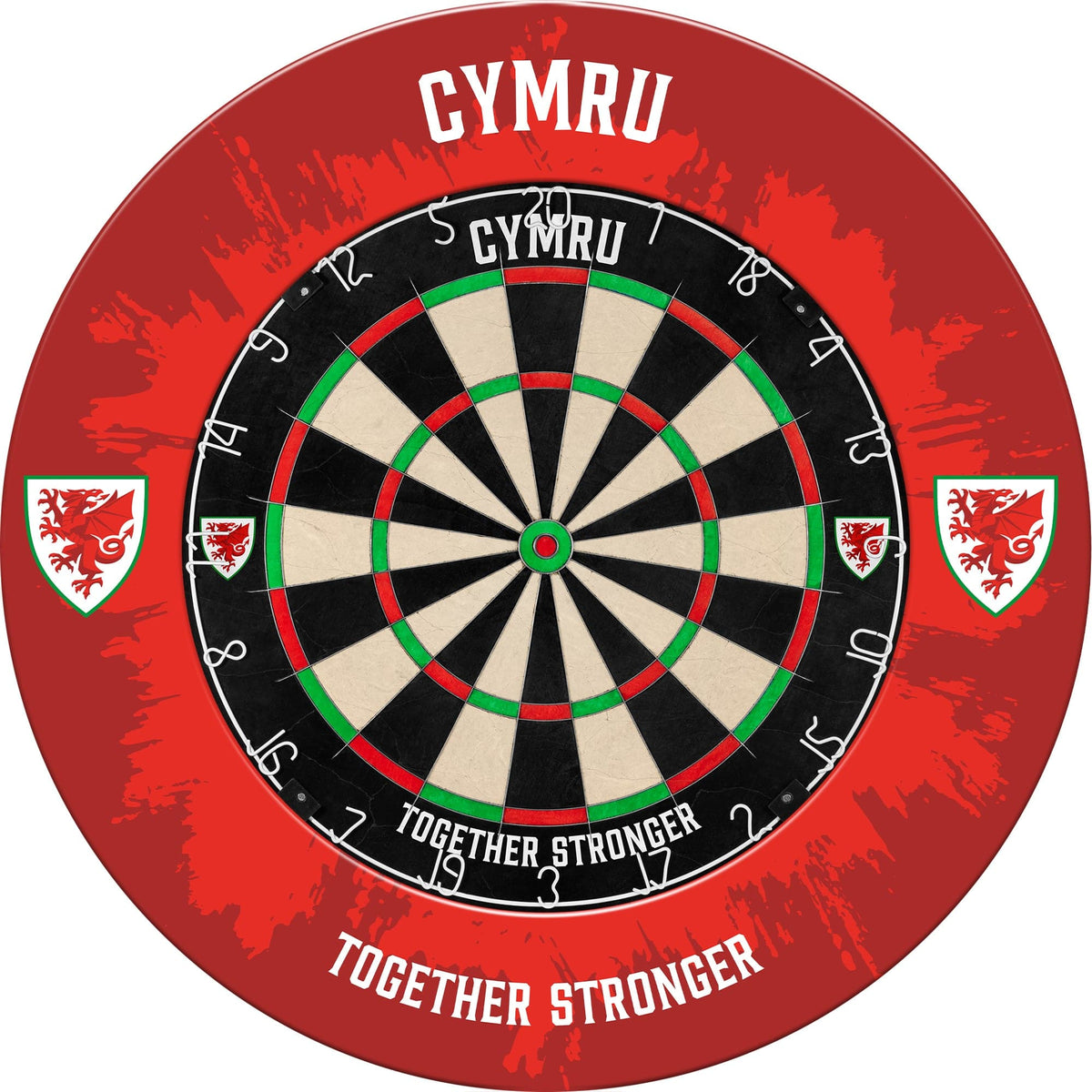 Wales FA - Dartboard Surround - Official Licensed - Welsh \ Cymru - S2 - Red - Cymru