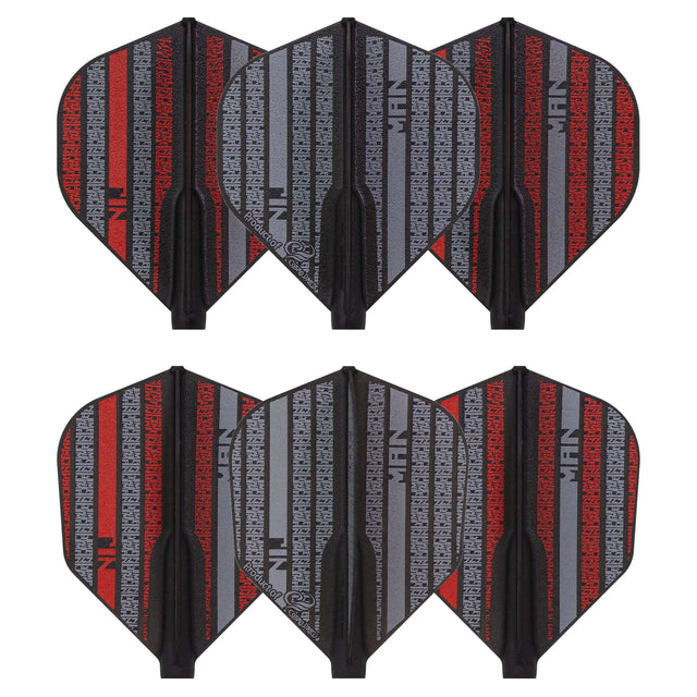 Cosmo Darts Fit Flight - Player - Wessel Nijman - Dark Black