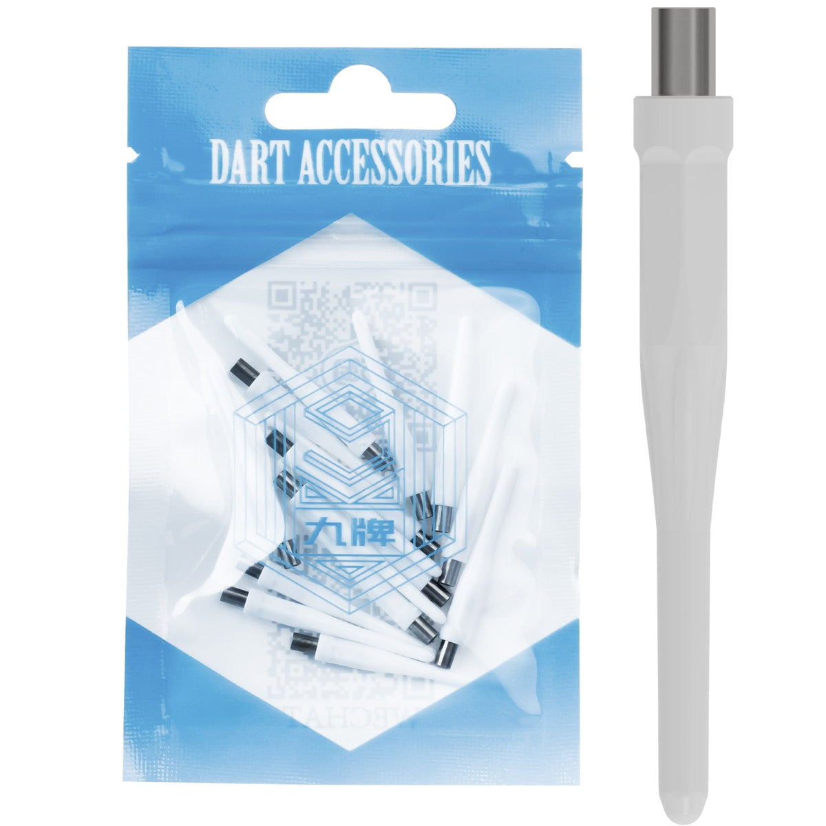 Caliburn Evo Dart Soft Tip Points - Steel Tip to Soft Tip- 15pcs per bag-white