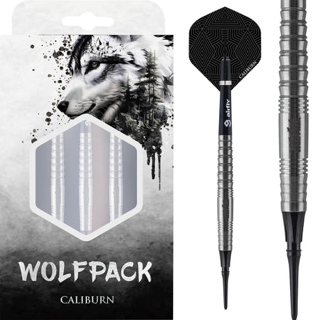 Caliburn Wolfpack Darts - Soft Tip - 90% Tungsten - W6 - 19g PERS