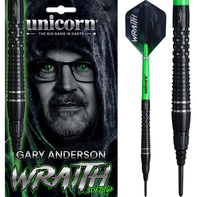 Unicorn Wraith Darts - Soft Tip - 90% Tungsten - Gary Anderson - Phase 6 20g
