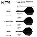 Red Dragon Nitro Flite - Standard No6 - Black Stem
