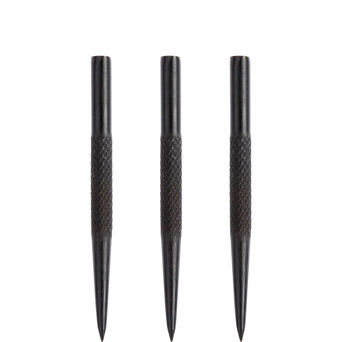 Bulls Dart Spare Points - Knurl Grip Points - Black - Length 35mm