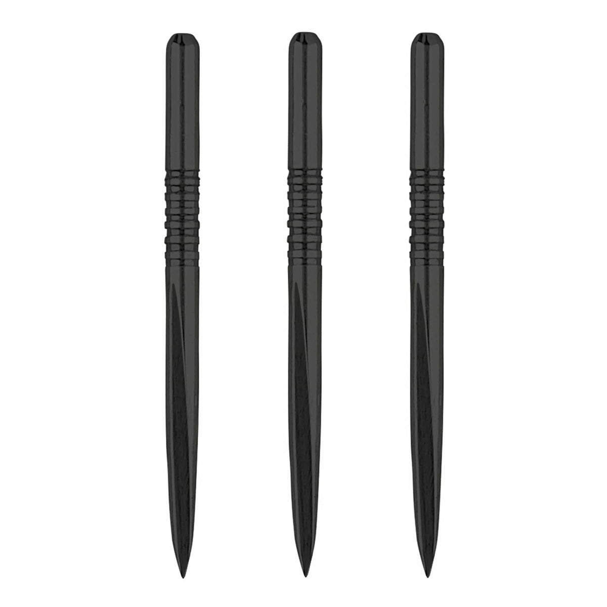 Unicorn Volute Dart Points - Steel Tip - 7 Groove - Black  - 36mm