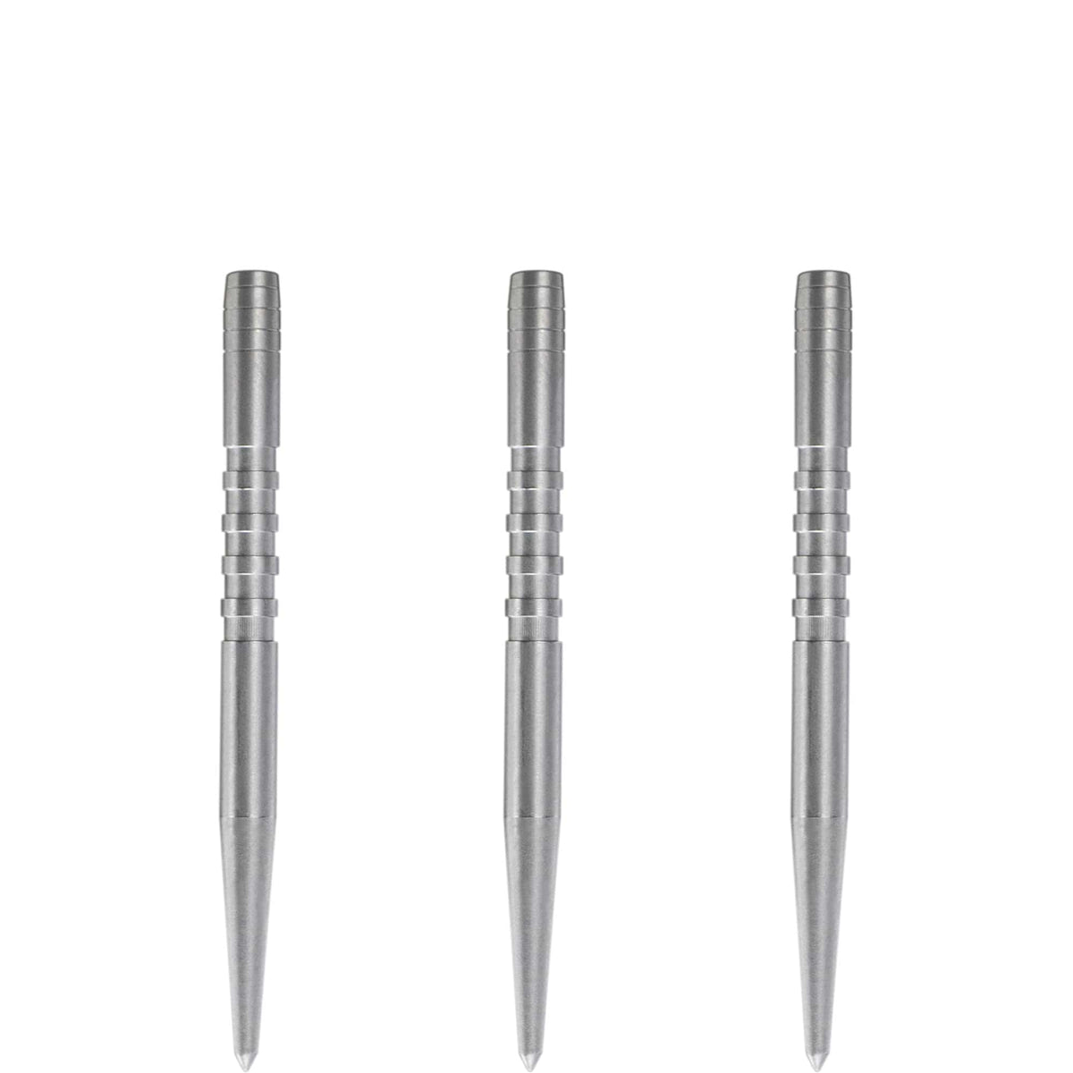 Condor Beak Dart Points - Steel Tip Replacement Points - with Cut - 5 Ring - Silver