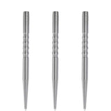 Condor Beak Dart Points - Steel Tip Replacement Points - with Cut - 5 Ring - Silver