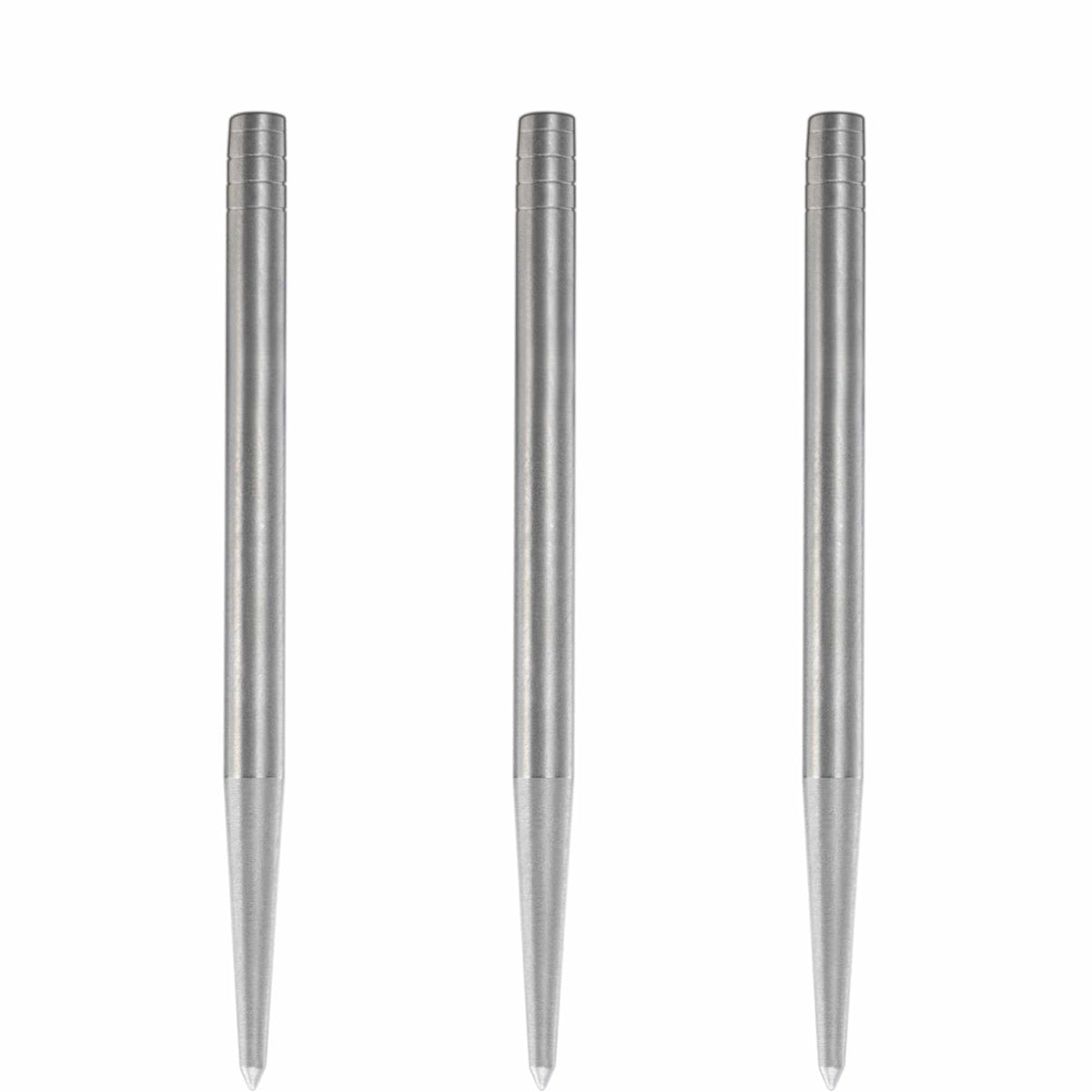 Condor Beak Dart Points - Steel Tip Replacement Points - without Cut - Smooth - Silver 38mm