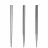 Condor Beak Dart Points - Steel Tip Replacement Points - without Cut - Smooth - Silver 38mm