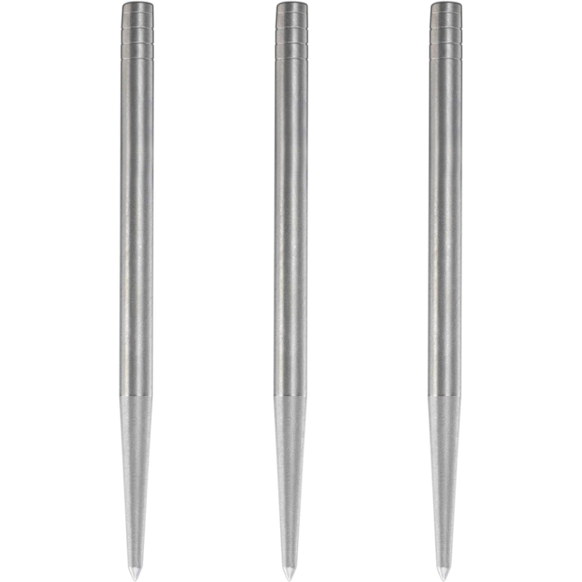 Condor Beak Dart Points - Steel Tip Replacement Points - without Cut - Smooth - Silver 42mm