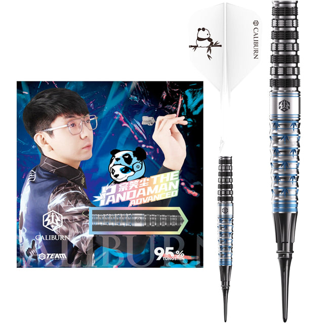 Caliburn Player Darts - Soft Tip - 95% Tungsten - The Pandaman - Advanced