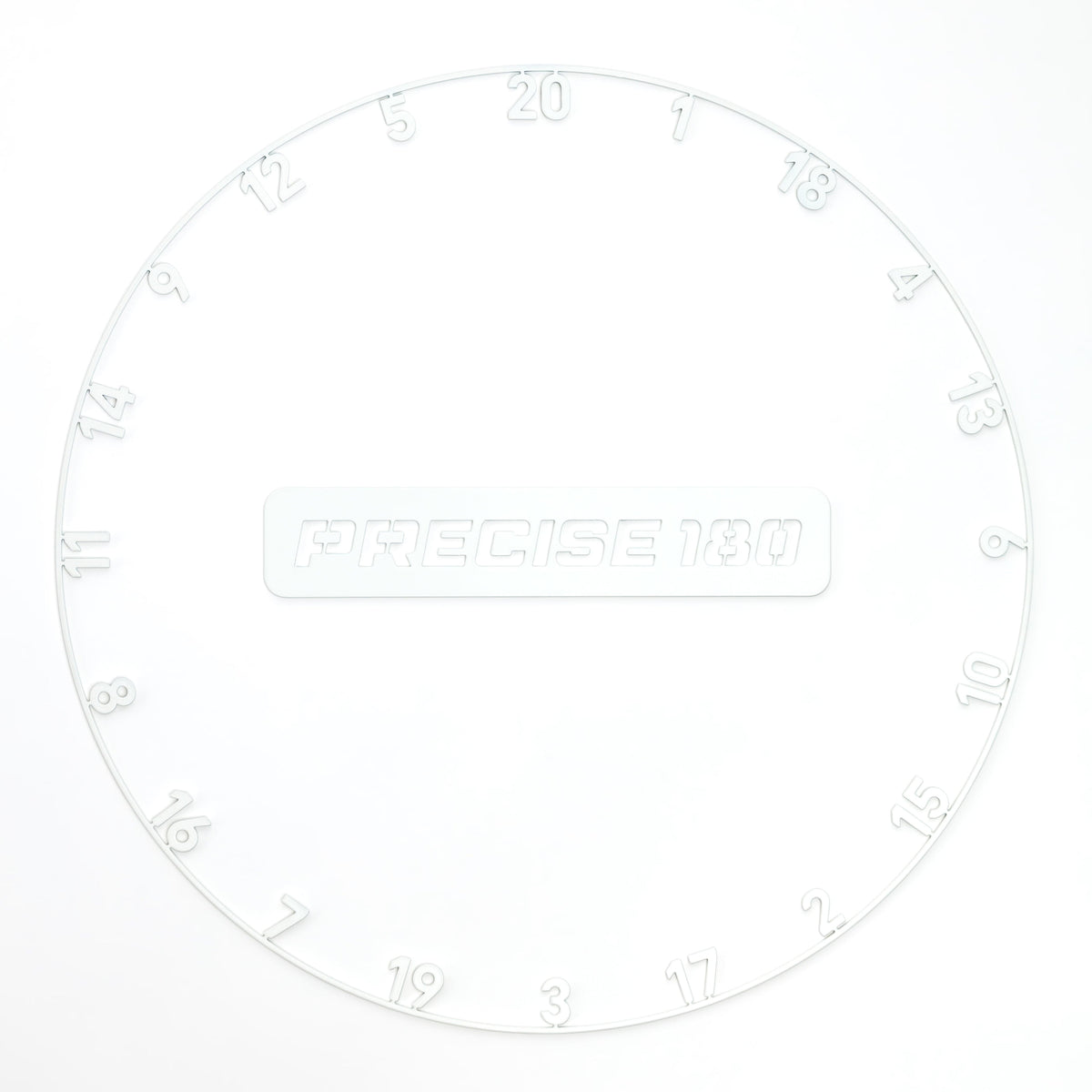 Precise 180 Number Ring - One-Piece White
