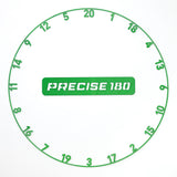 Precise 180 Number Ring - One-Piece - Colours Emerald Green