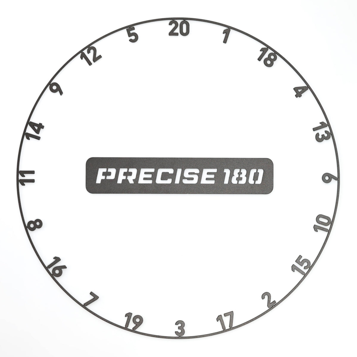 Precise 180 Number Ring - One-Piece - Colours Graphite