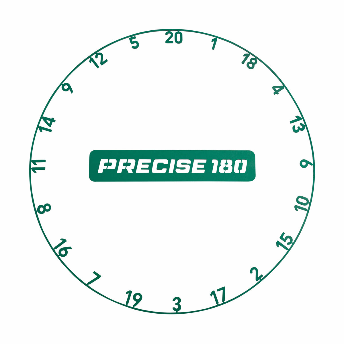 Precise 180 Number Ring - One-Piece - Colours Hunting Green