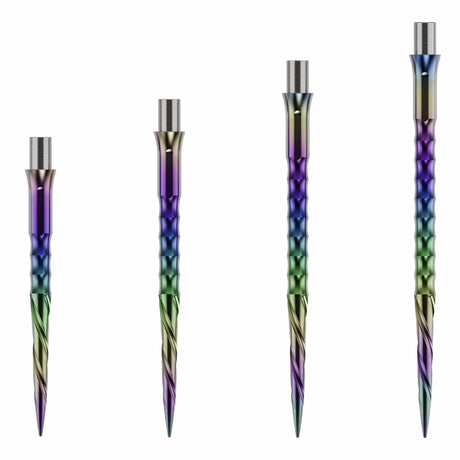 Caliburn Evo Dart Points - Spiro - No Lip - Rainbow
