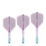 Caliburn SUP Flights - Moulded Shaft and Flight -  Standard No6 - Block - Blue & Purple