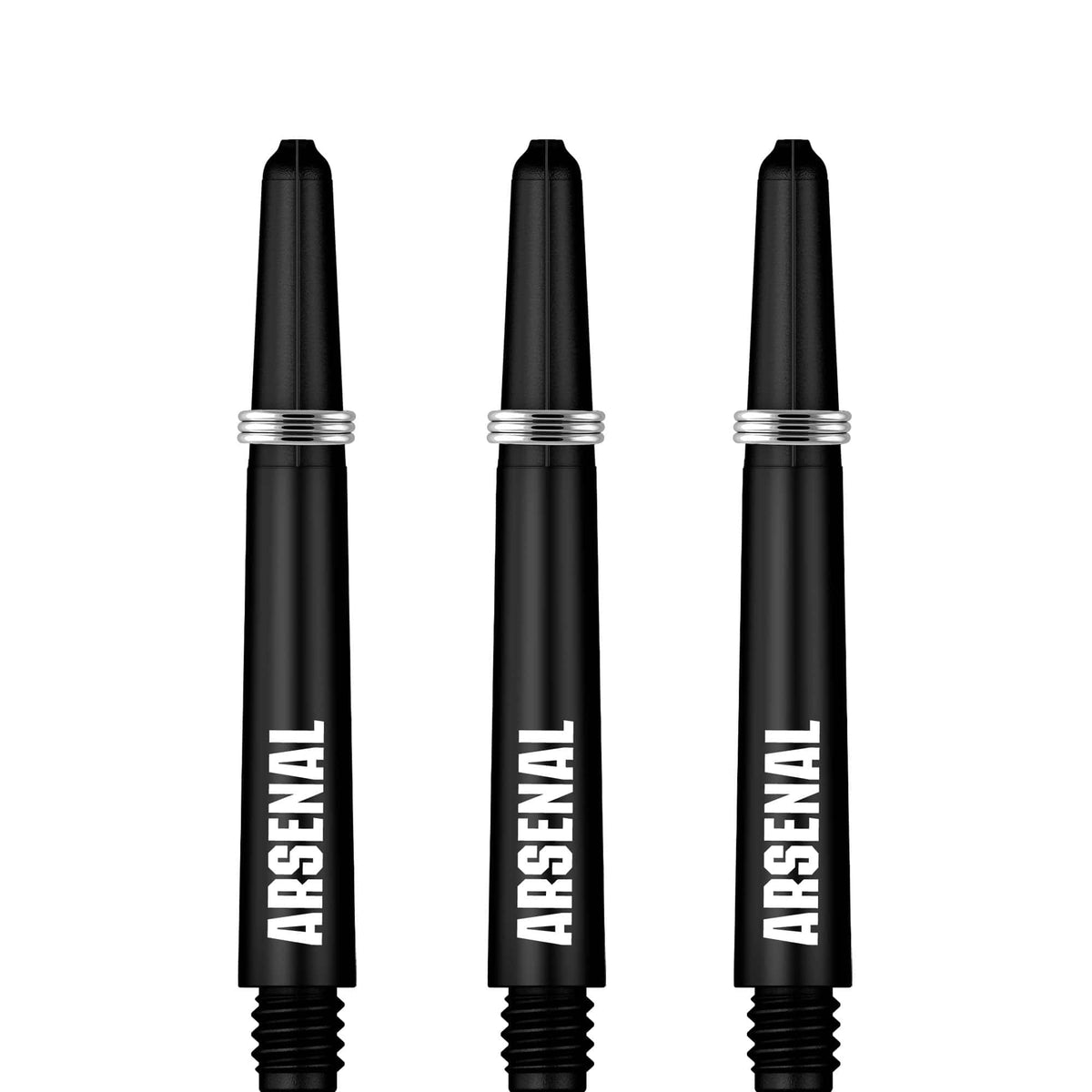 Arsenal FC Dart Shafts - Official Licensed - Dart Stems with Springs - The Gunners - Black Tweenie