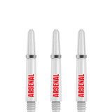 Arsenal FC Dart Shafts - Official Licensed - Dart Stems with Springs - The Gunners - White Short