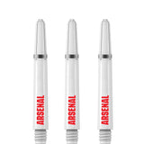 Arsenal FC Dart Shafts - Official Licensed - Dart Stems with Springs - The Gunners - White Tweenie