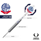 Bolton Wanderers Darts - Steel Tip Brass - Official Licensed - BWFC - 22g