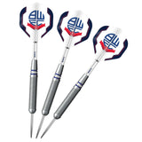 Bolton Wanderers Darts - Steel Tip Brass - Official Licensed - BWFC - 22g