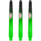 Bulls Airstriper Dart Shafts - Polycarbonate - Clear Green Medium