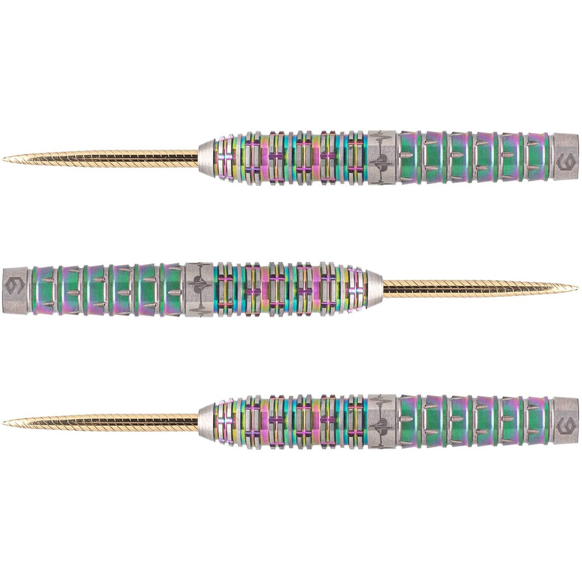 Caliburn Player Darts - Steel Tip - 95% - Rainbow Coating - Raine 22g