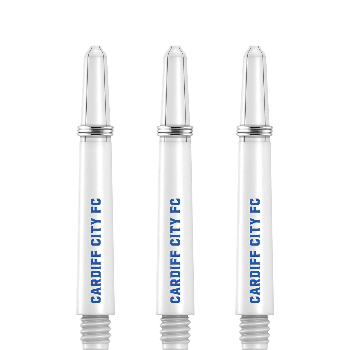 Cardiff City FC - Official Licensed - Nylon Stems - Dart Shafts with Springs - White Tweenie
