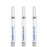 Cardiff City FC - Official Licensed - Nylon Stems - Dart Shafts with Springs - White Tweenie