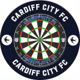 Cardiff City FC - Official Licensed - Dartboard Surround - S2 - Black Bluebird