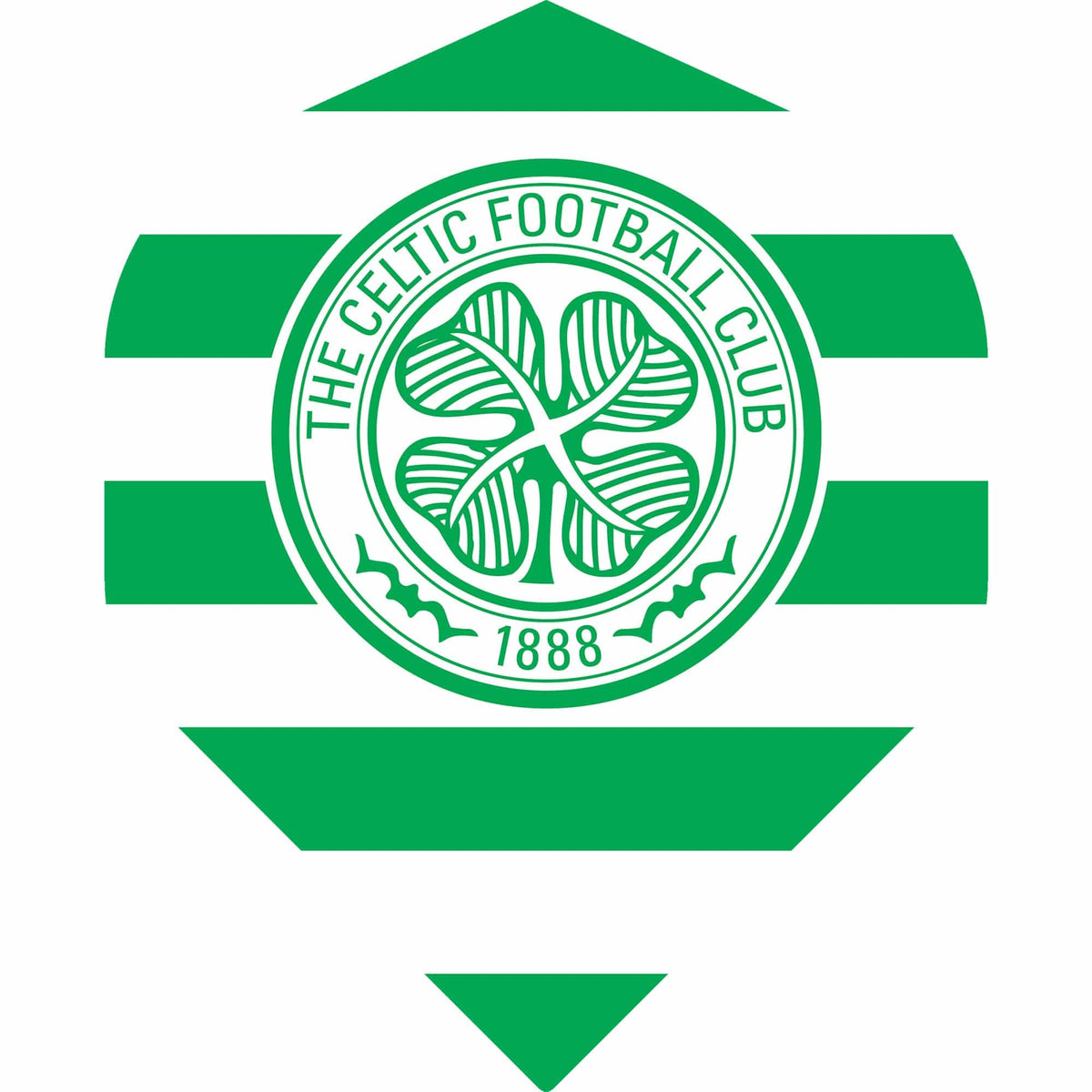 Celtic FC Dart Flights - 100 Micron - No2 - Std - F1 - Hoop