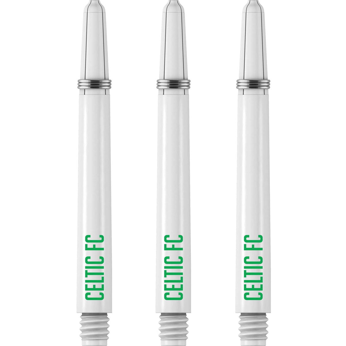 Celtic FC Nylon Shafts - Dart Stems with Springs - Celtic Football - White